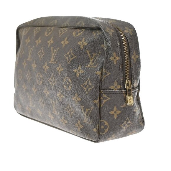 LOUIS VUITTON Trousse Toilette 28 Clutch Hand Bag Monogram Brown - Picture 2 of 15